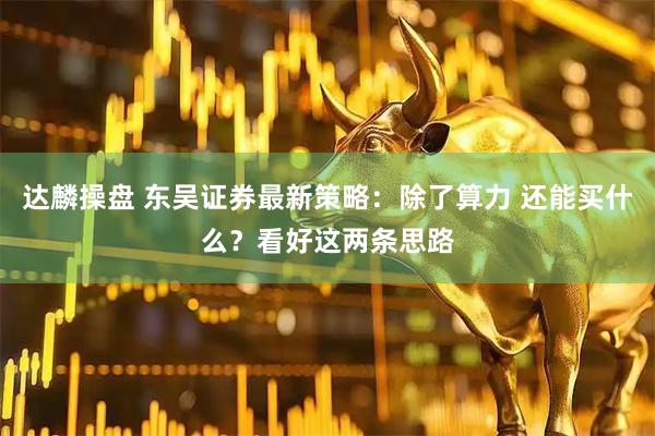 达麟操盘 东吴证券最新策略：除了算力 还能买什么？看好这两条思路
